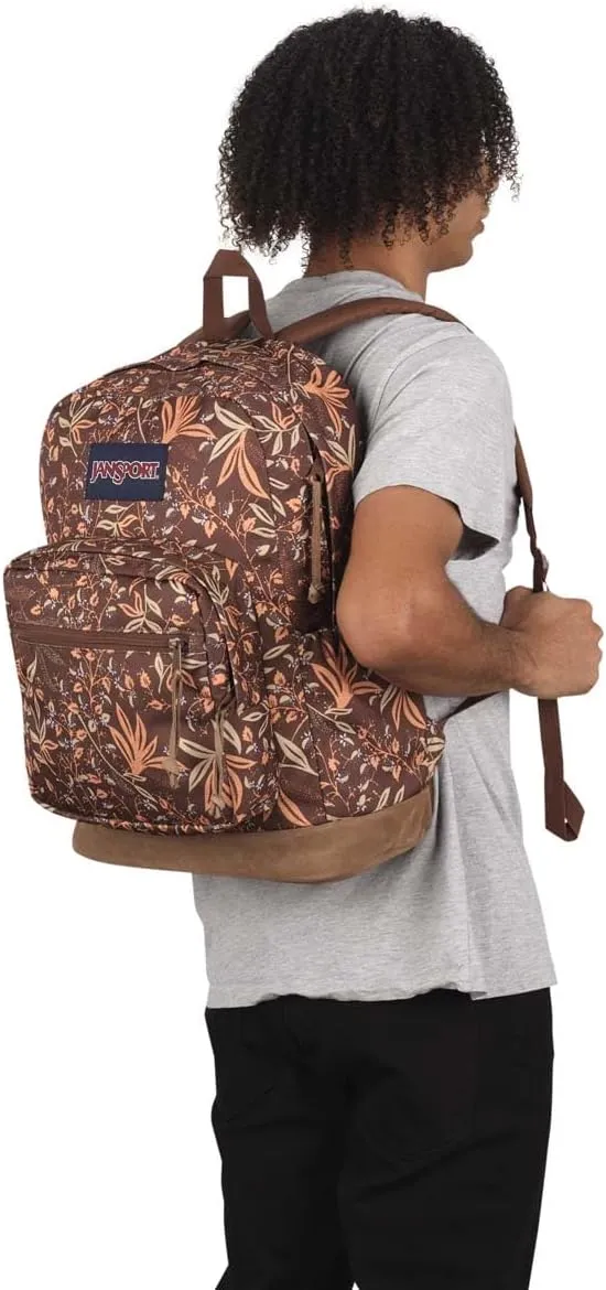 JanSport Right Pack Backpack - Durable Daypack with Padded 15" Laptop Sleeve, Spacious Main Compartment & Integrated Water Bottle Pocket - Floral Tone