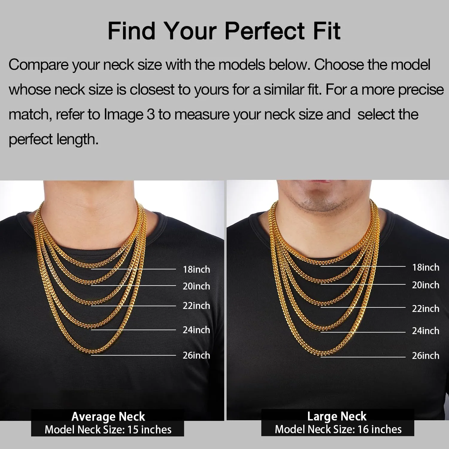 Jewlpire 5mm Silver Chain Gold Chains for Men Women, 14K Plated Mens Necklace Chains Stainless Steel Cuban Link Chain Necklace for Men, Mens Chain 16 18 20 22 24 26 Inch