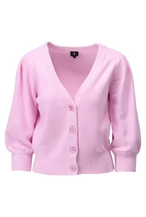 K-design - Cardigan met V-hals (A807Pink tulle)