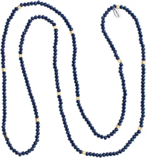 KELITCH Women Crystal Beaded Necklace Handmade Long Chains Necklaces