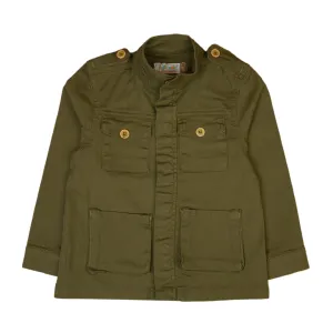 Kids Utility Jacket - Olive Green
