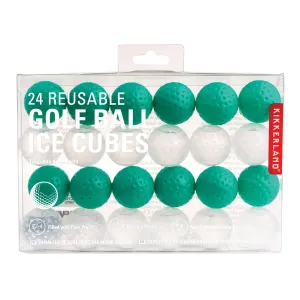 Kikkerland Golf Ball Reusable Ice Cubes (24pc)