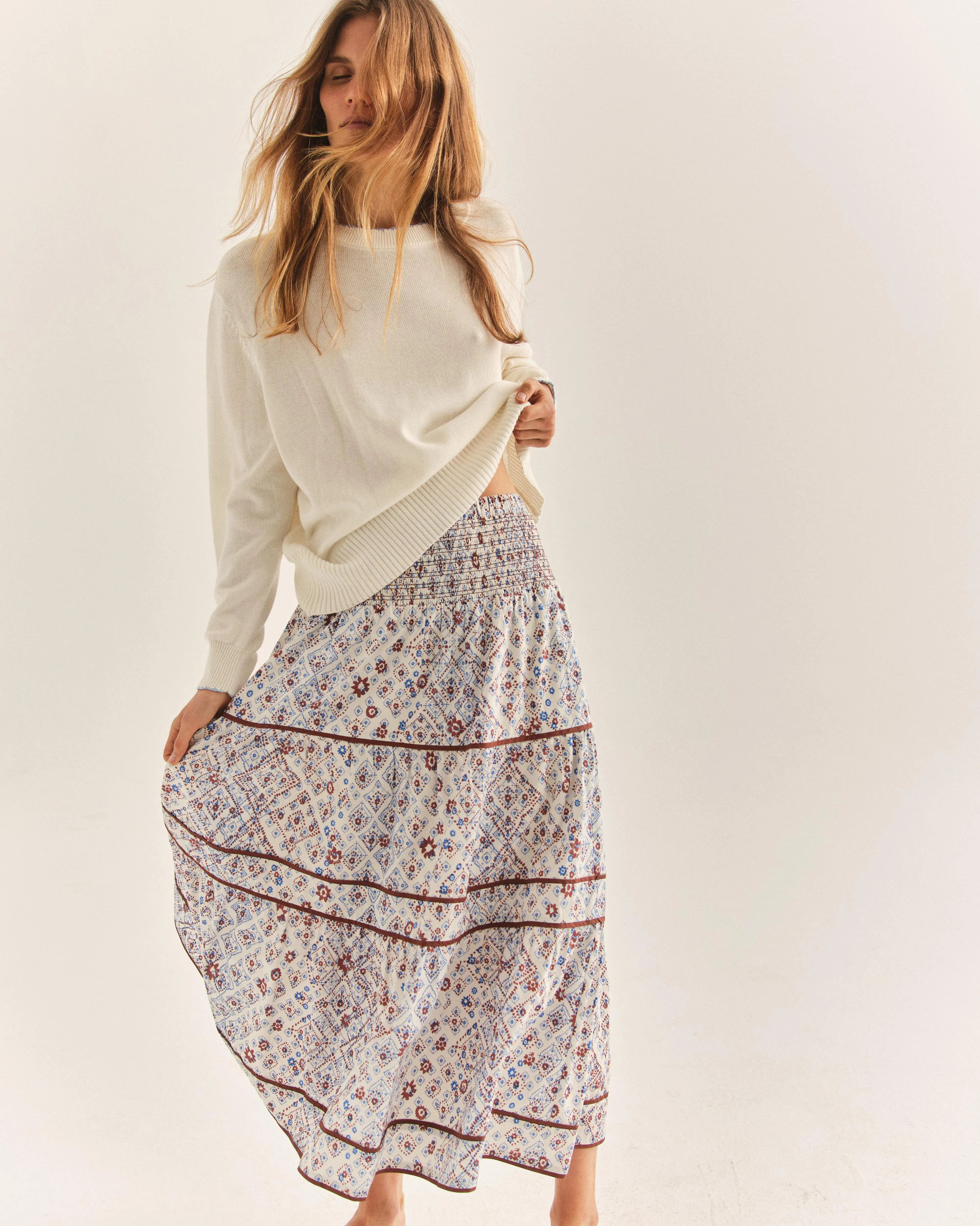 Kylie Midi Skirt-Via De Mezzo