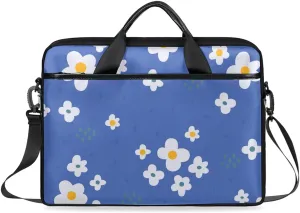 Laptop Shoulder Bag Flower Fun Style Tablet Computer Notebook Sleeve Messenger Bags Carrying Case with Strap Briefcase Tote for 14 15 in Laptops