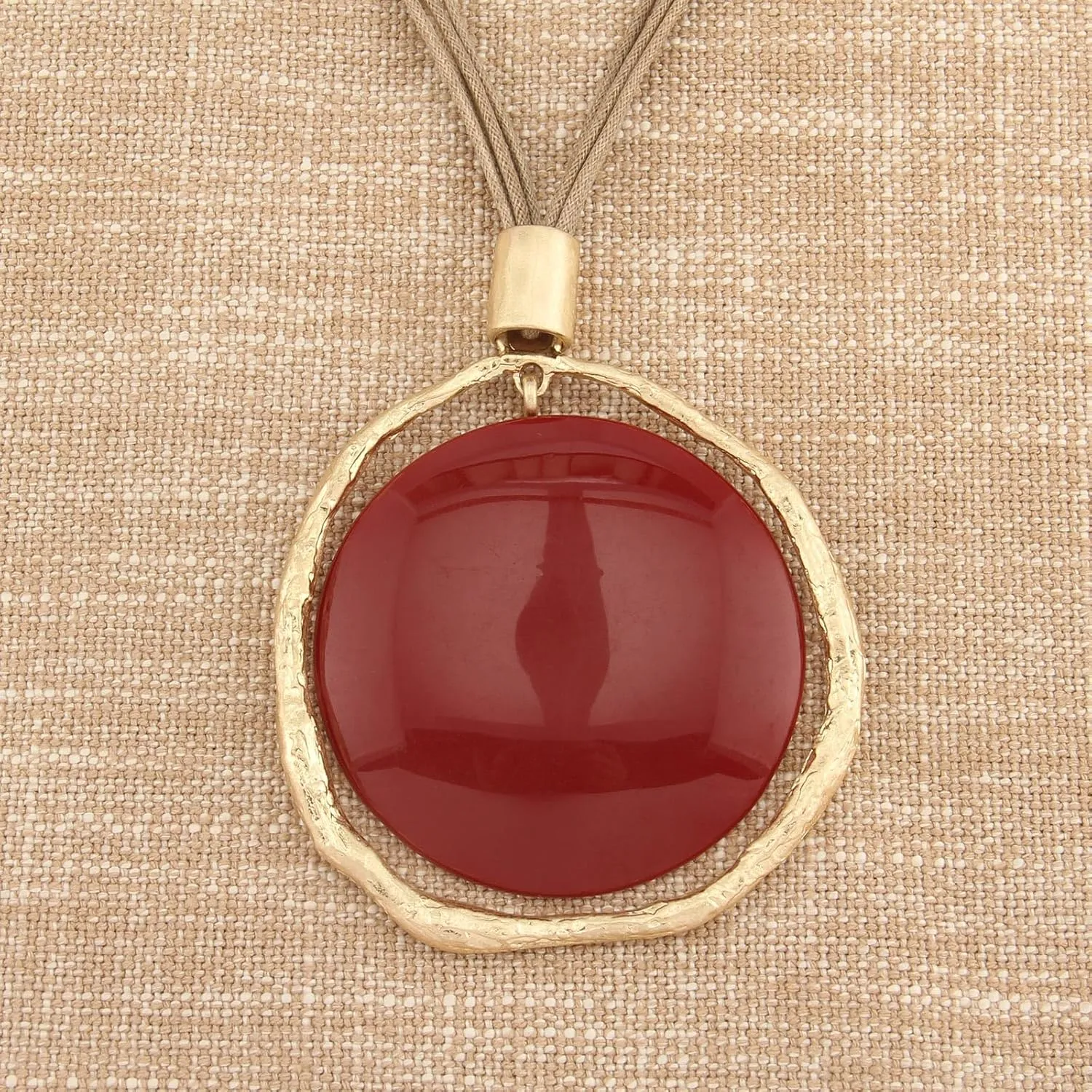 Large Pendant Necklace for Women Boho Long Sweater Necklace Chunky Leather Necklace Hippie Choker Necklace Unique Boho Jewelry