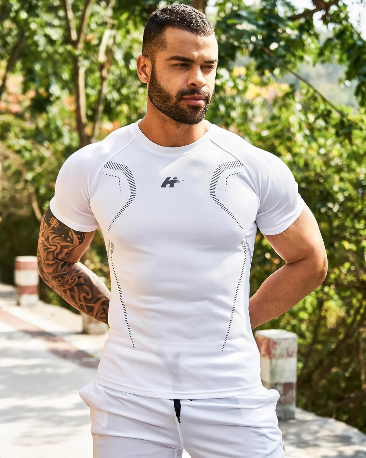 LBL Leading the Better Life Men's Workout Shirts Dry Fit Moisture Wicking Short Sleeve Mesh Athletic T-Shirts
