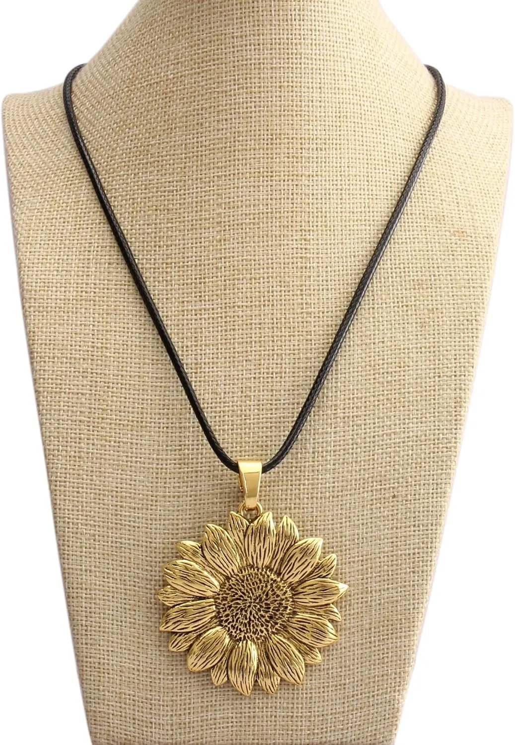 Leather Necklace for Women Long Boho Pendant Hippie Choker Necklace Bohemian Layered Leather Rope Wooden Jewelry Gifts