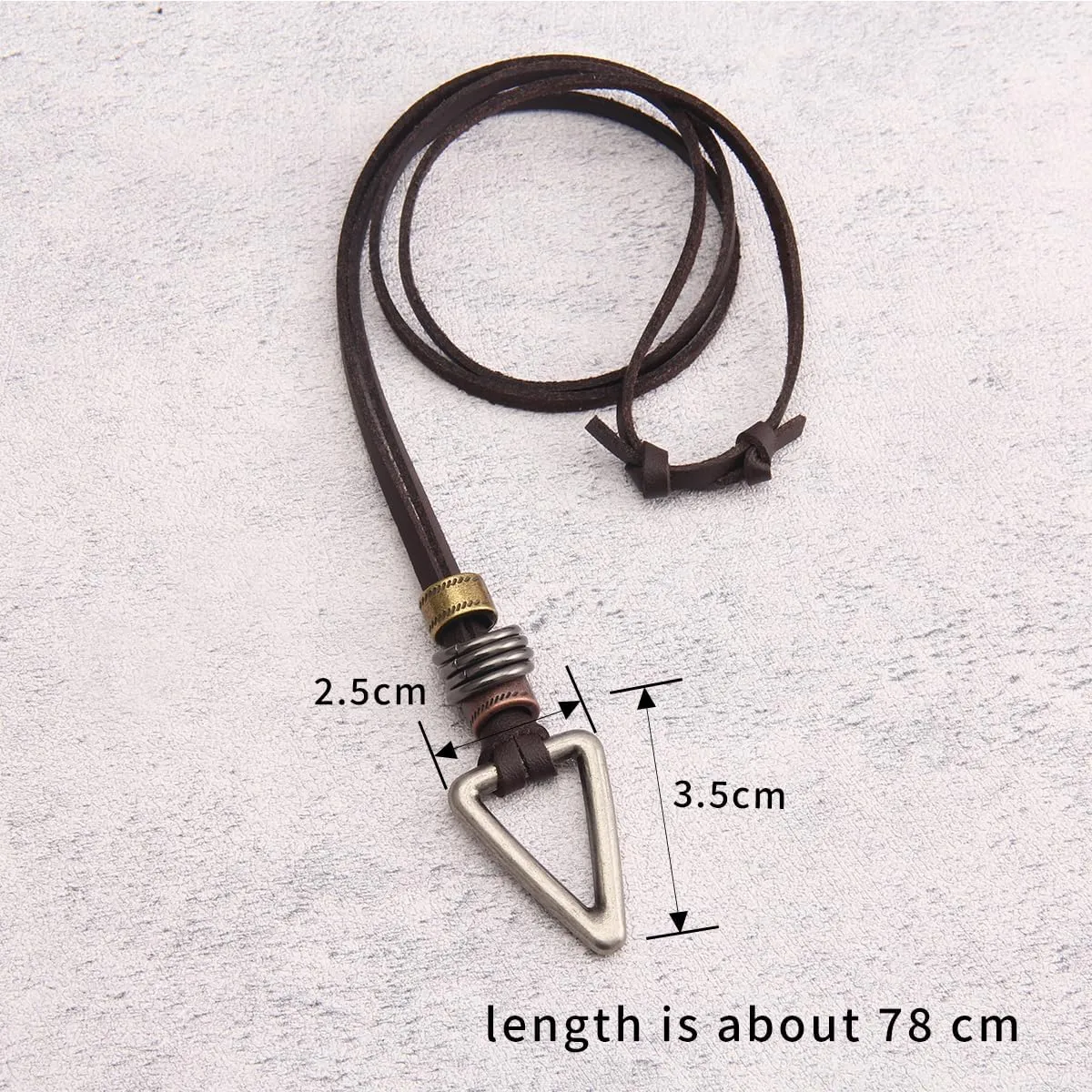 Leather Necklace for Women Long Boho Pendant Hippie Choker Necklace Bohemian Layered Leather Rope Wooden Jewelry Gifts