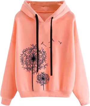 Light Weight Sweatshirts for Women 2024 Hoodies Graphic Pullover Tunic Tops Long Sleeve Loose Fit Casual Blouses