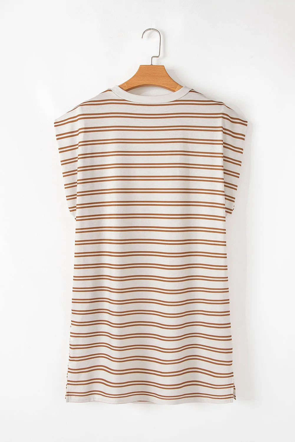 Lilian Stripe Casual Pocketed Mini Dress