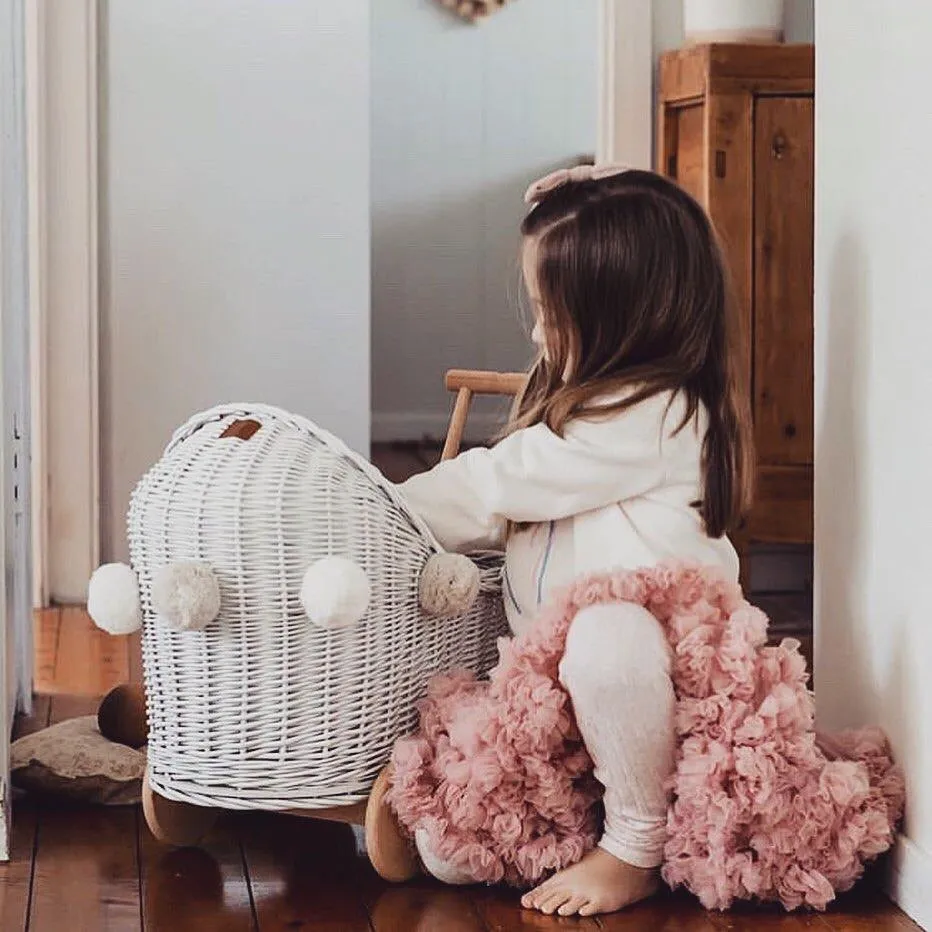 LiLu Dolls Wicker Pram