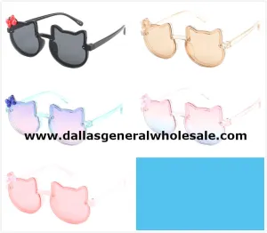 Little Girls Hello Kitty Inspired Sunglasses Wholesale