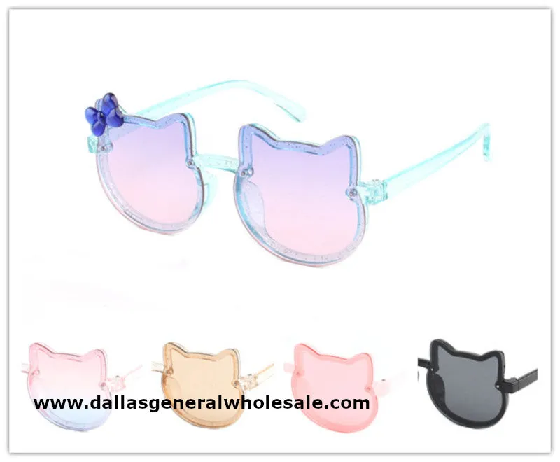 Little Girls Hello Kitty Inspired Sunglasses Wholesale