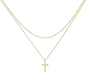LOYATA Gold Layered Choker Necklace 14K Gold Plated Bar Coin Charm Pendant Neckalce Delicate Multilayer Choker Necklaces for Women