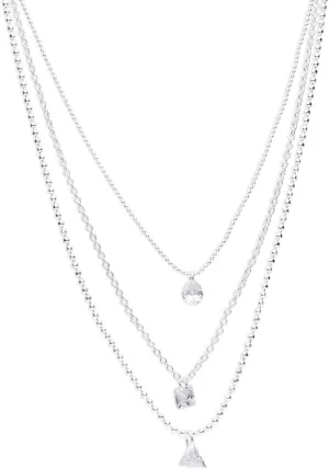 Lucky Brand Delicate Layer Necklace,Silver,One Size