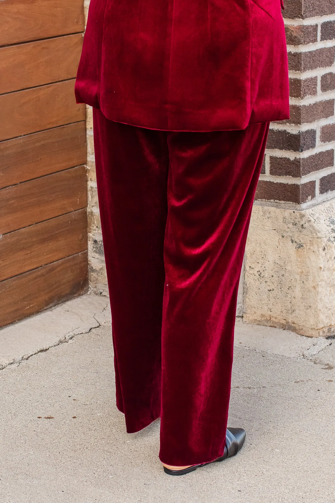 Luxurious Velvet Wide Leg Pants