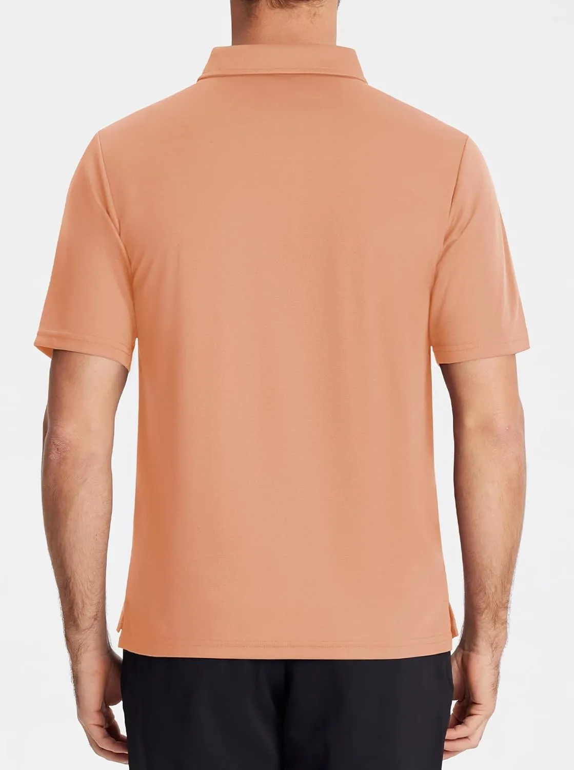 MAGCOMSEN Polo Shirts for Men with Pocket Short Sleeve Collared Golf Shirts Quick Dry Pique Performance Athletic Summer