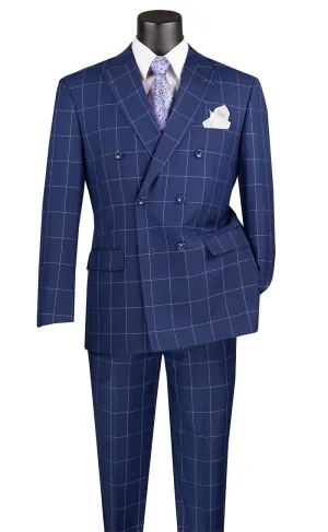 Men Modern Fit Suit MDW-1-Blue
