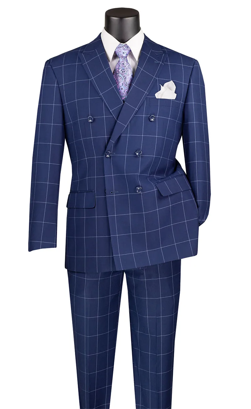 Men Modern Fit Suit MDW-1-Blue