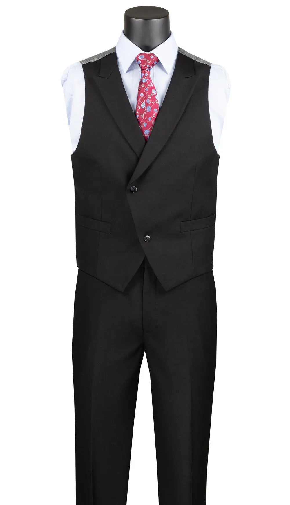 Men Modern Fit Suit MV2TRC-Black