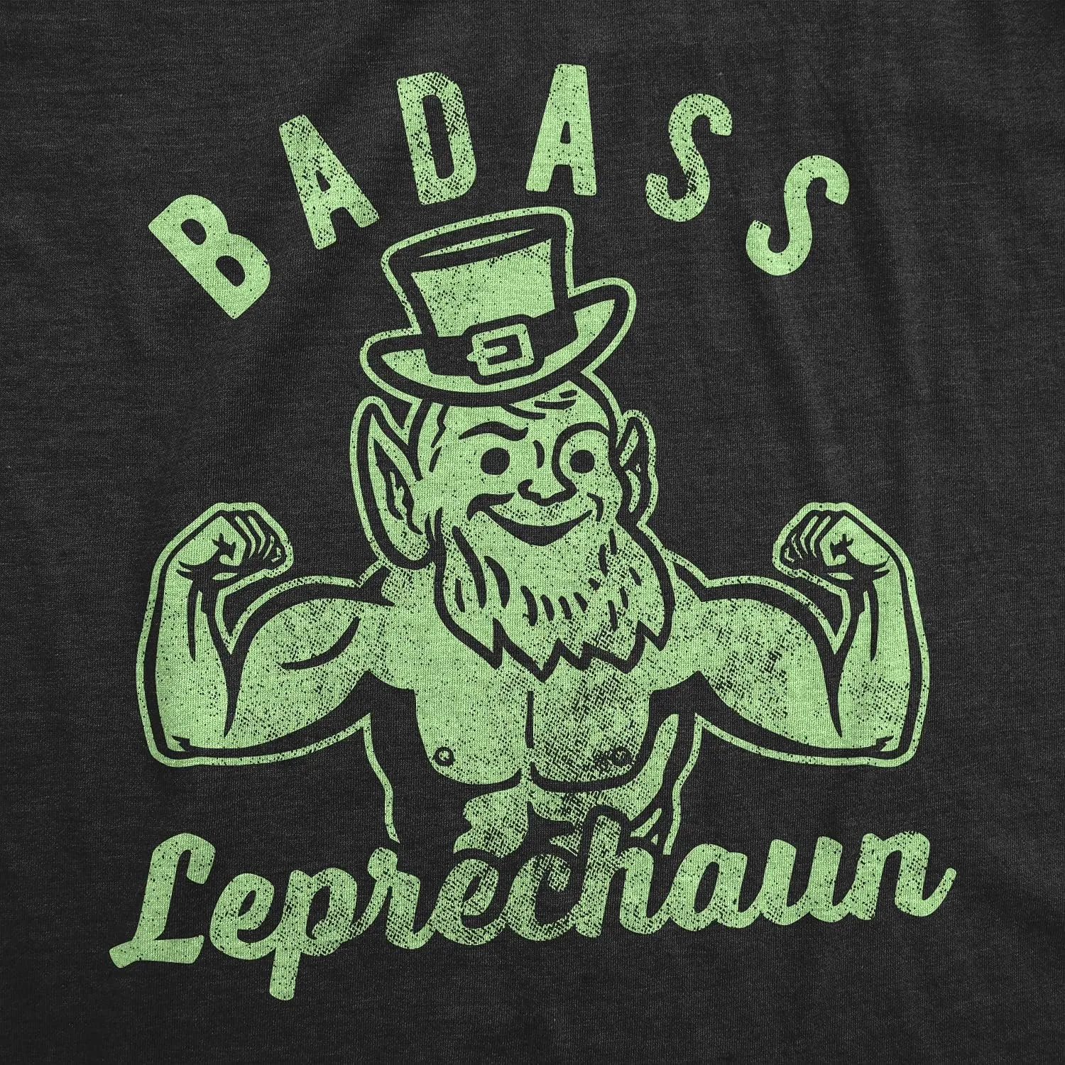 Mens Badass Leprechaun T Shirt Funny Fitness Workout St Patricks Day Irish Graphic Tee