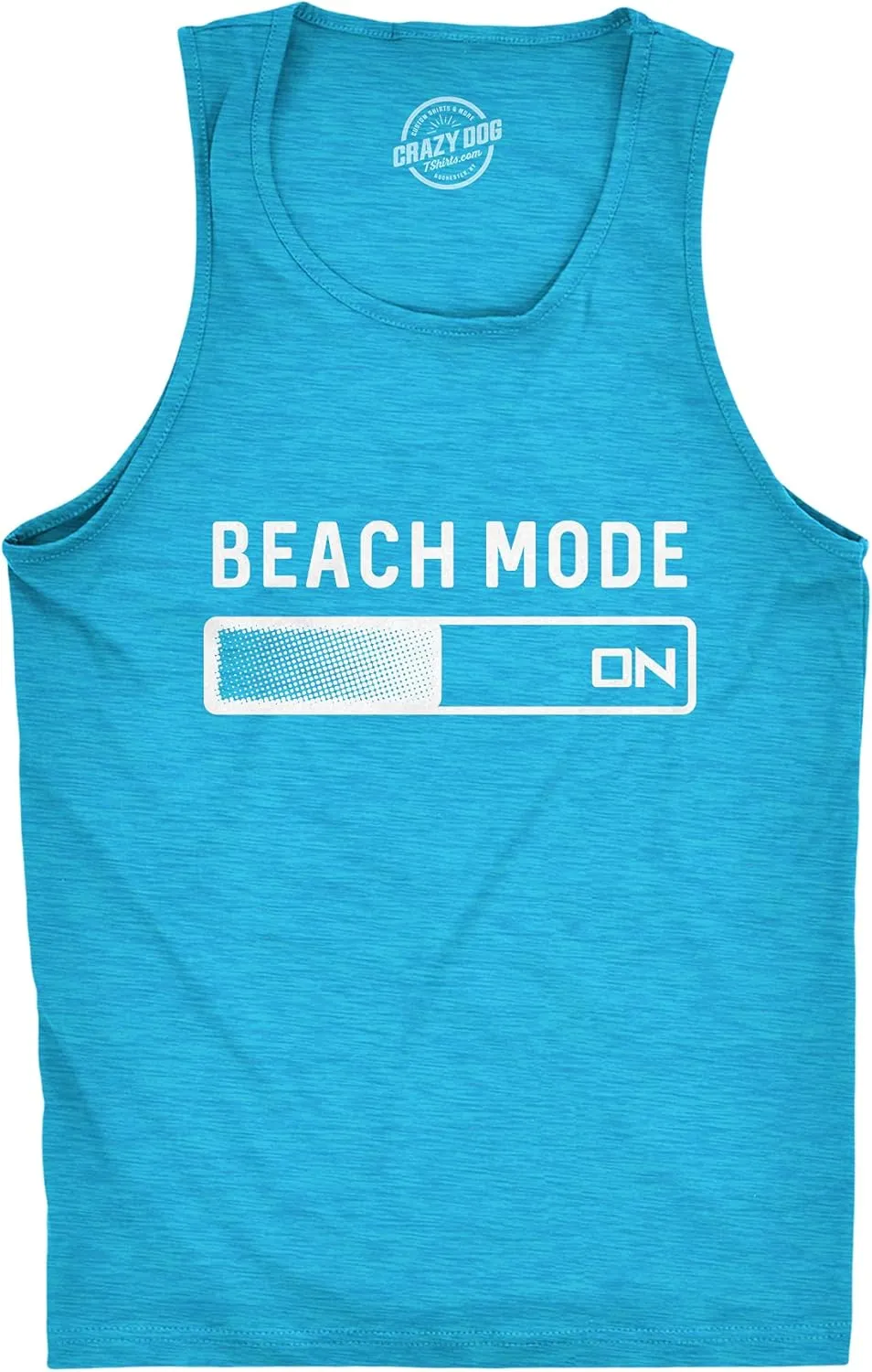 Mens Beach Mode Fitness Tank Funny Vacation Holiday Travel Summer Graphic Novelty Tanktop