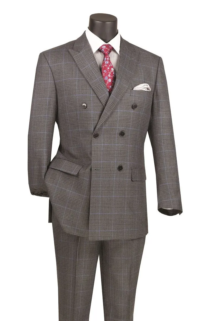 Men's Classic fit Suit  DRW-2-Charcoal