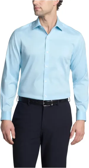 Men's Dress Shirt Slim Fit Ultra Wrinkle Free Flex Collar Stretch