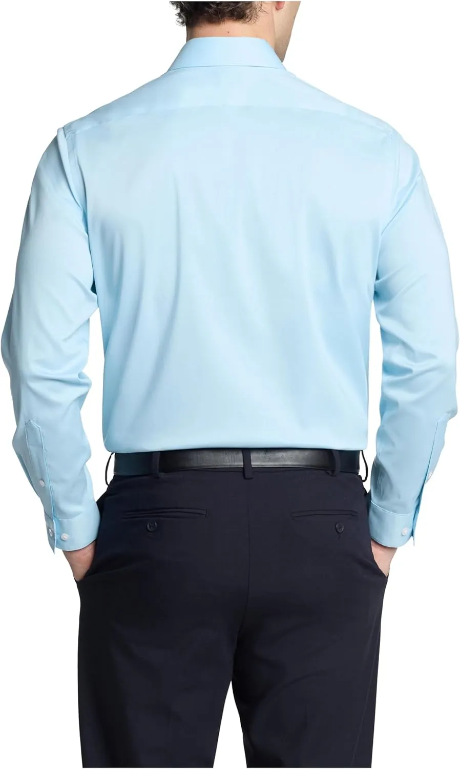 Men's Dress Shirt Slim Fit Ultra Wrinkle Free Flex Collar Stretch