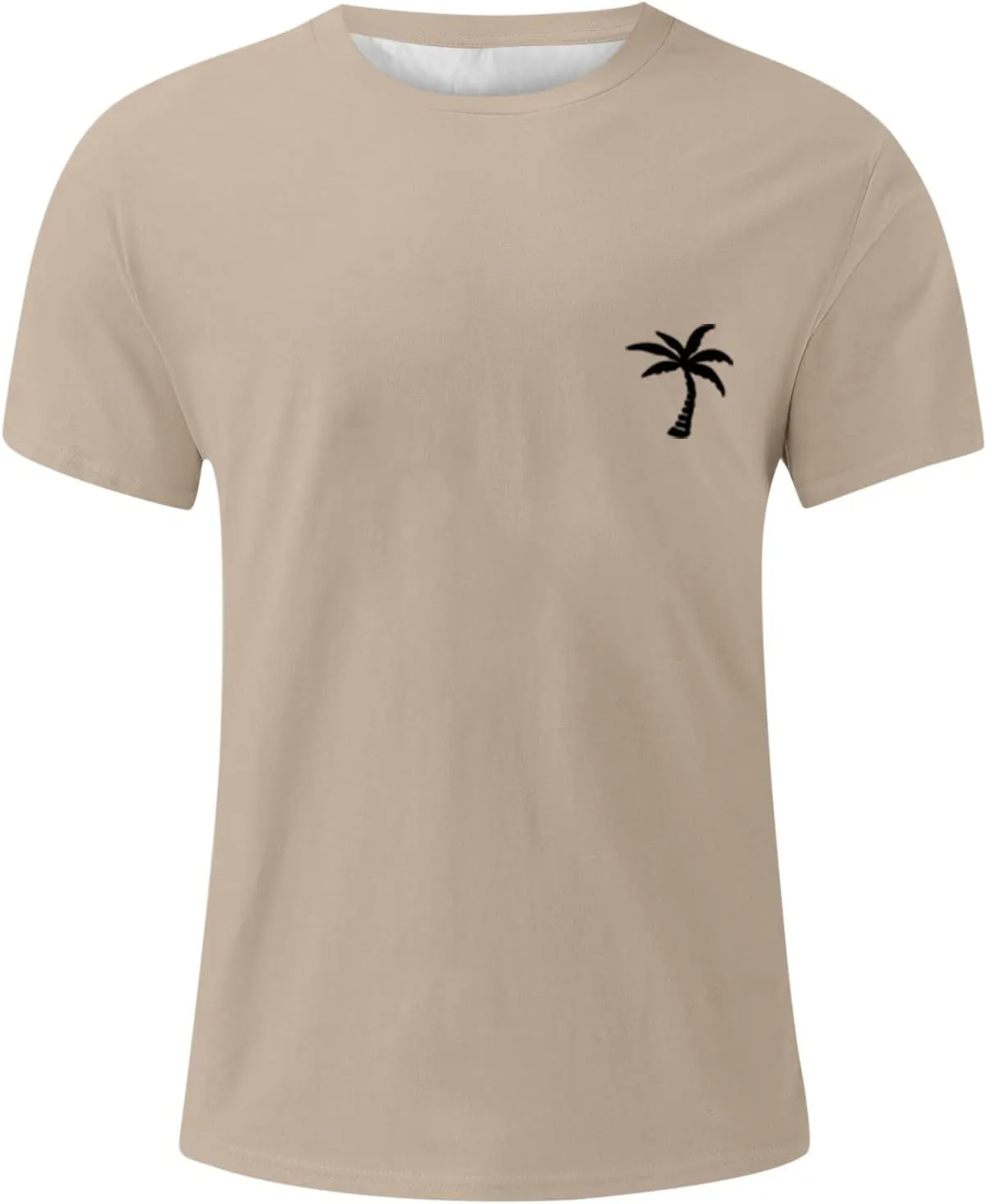 Mens Graphic T-Shirts Short Sleeve Crew Neck Shirt Casual Loose Tops Athletic Hawaiian Beach Summer Tee Shirts