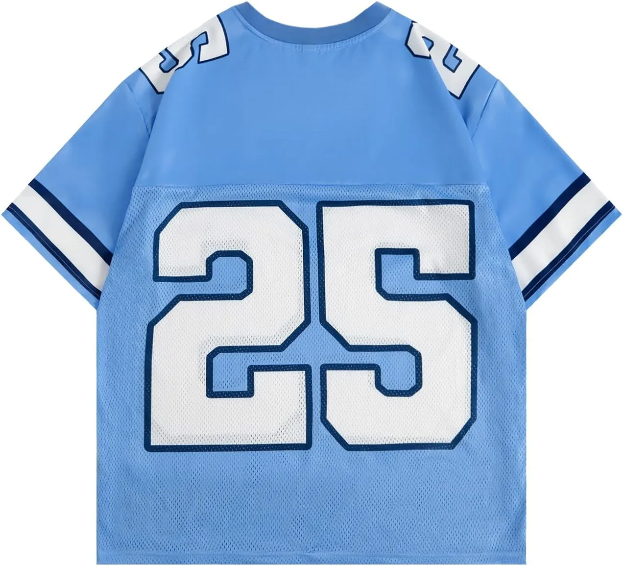 Men's Number Graphic Jersey Shirts Short Sleeve Striped Casual T Shirt Top Athletic Sports Jersey T Shirts Streetwear