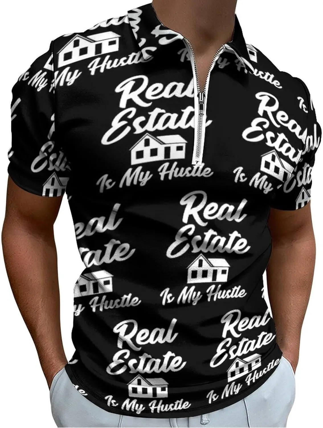 Mens Polo Shirts Short Sleeve Casual Solid Stylish Dry Fit Performance Designed Collared Golf Polo Shirts for Men
