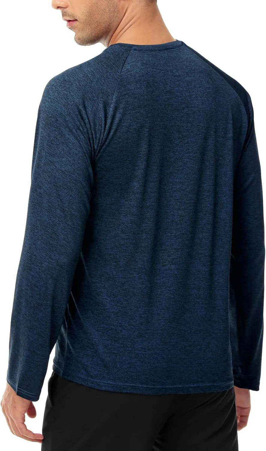 Mens Shirts 3 Pack Dry Fit Moisture Wicking Tech Performance Quick Dry Elastic Athletic Long Sleeve T Shirts