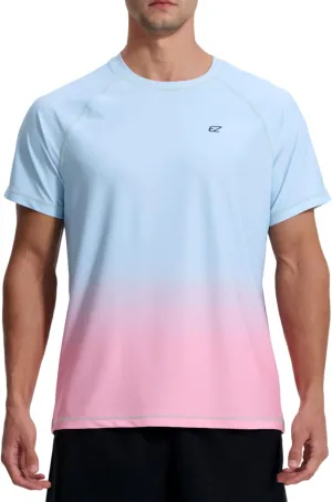 Men's Swim Shirts Rash Guard UPF 50  UV Sun Protection T-Shirt Quick Dry Fishing Beach T Shirts
