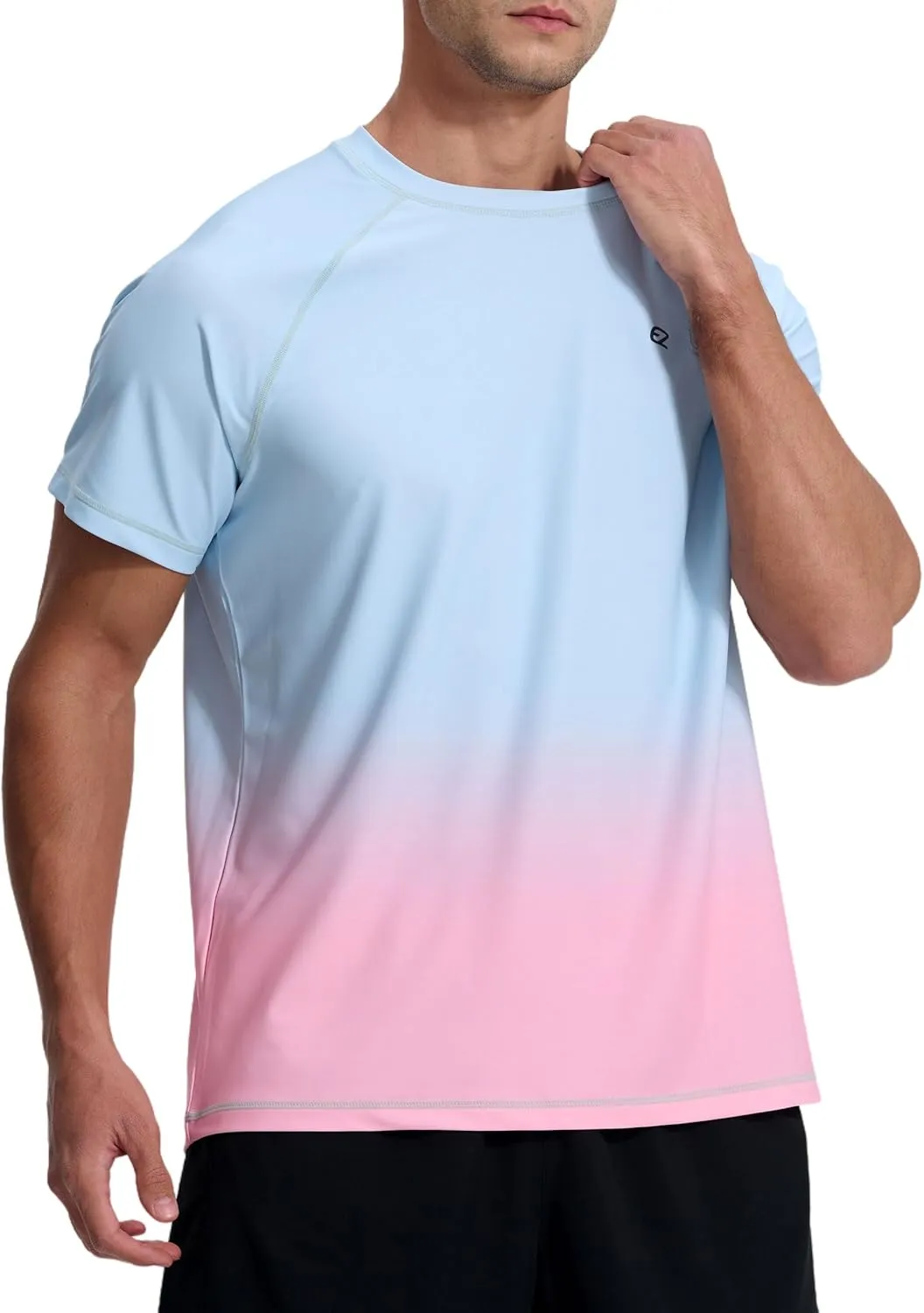 Men's Swim Shirts Rash Guard UPF 50  UV Sun Protection T-Shirt Quick Dry Fishing Beach T Shirts