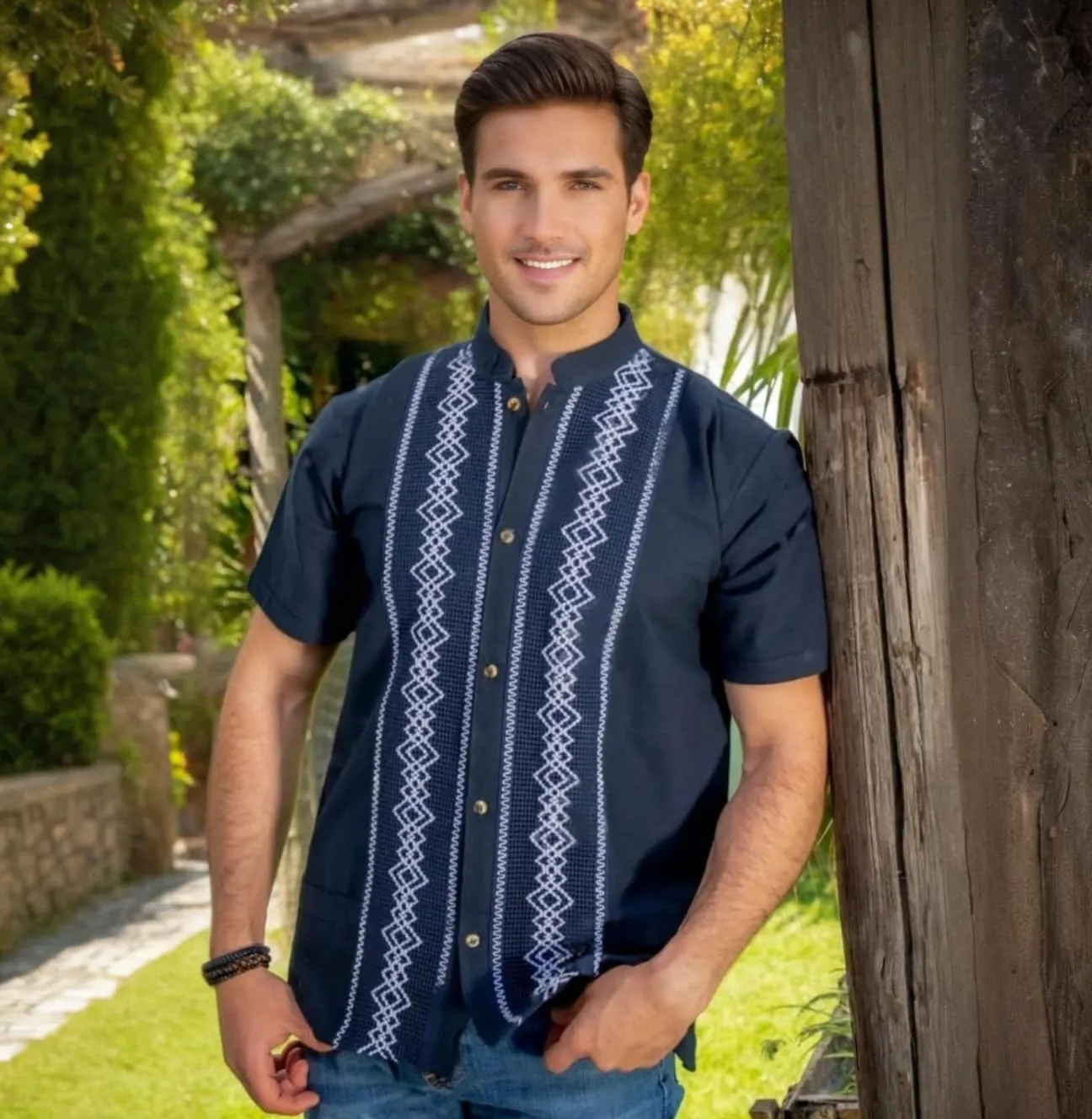 Mexican Shirts for Men - Guayabera Shirts for Men, Elegant 100% Cotton, Made in Mexico, guayaberas para Hombre