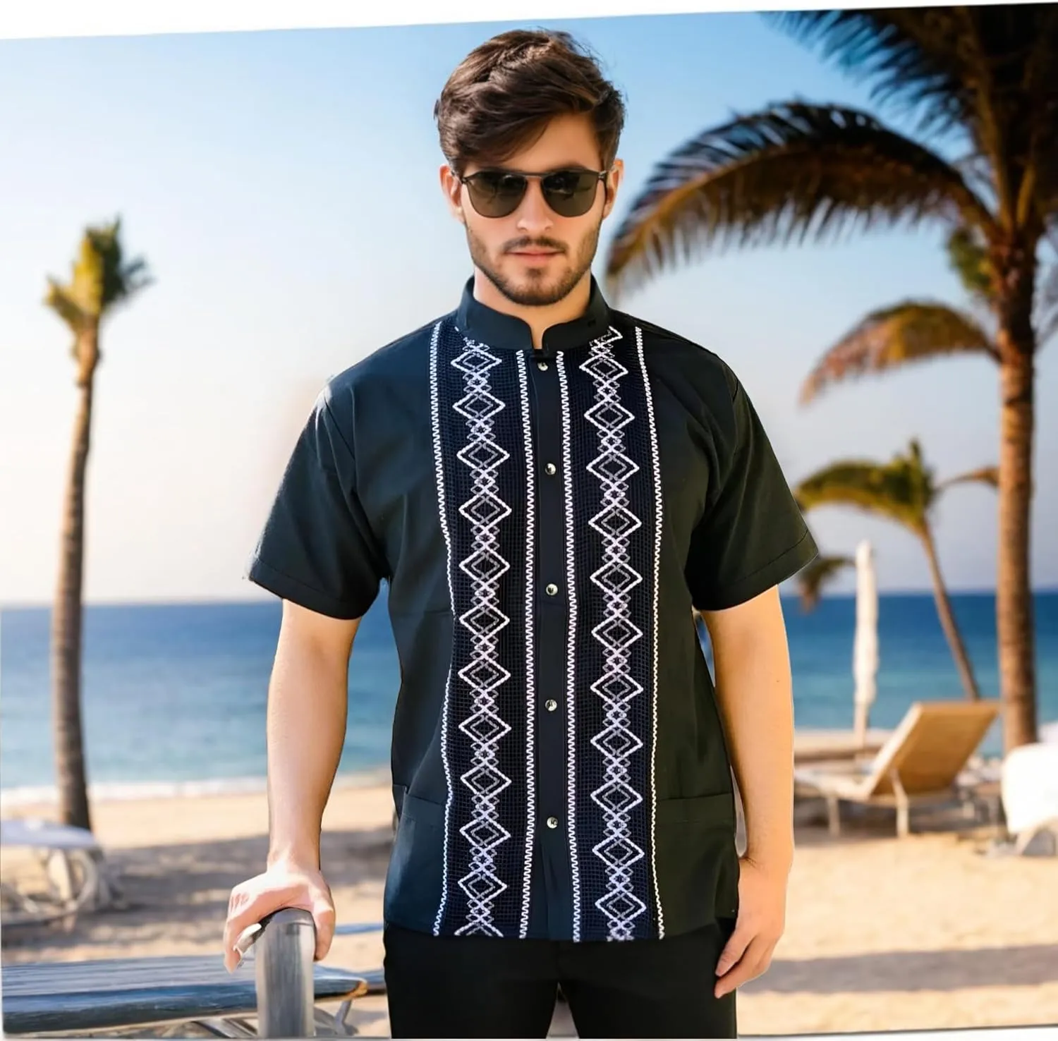 Mexican Shirts for Men - Guayabera Shirts for Men, Elegant 100% Cotton, Made in Mexico, guayaberas para Hombre