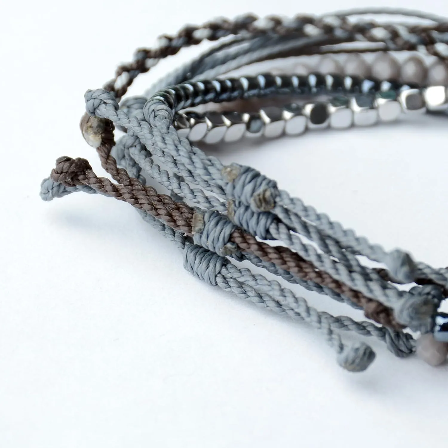 Mezcla Vida Handmade Waterproof Rope Bracelets Pack String & Beaded Bracelet Stack - Set of 5 Stackable Bracelets For Women, Summer Accessories & Bohemian Bracelets for Teen Girls