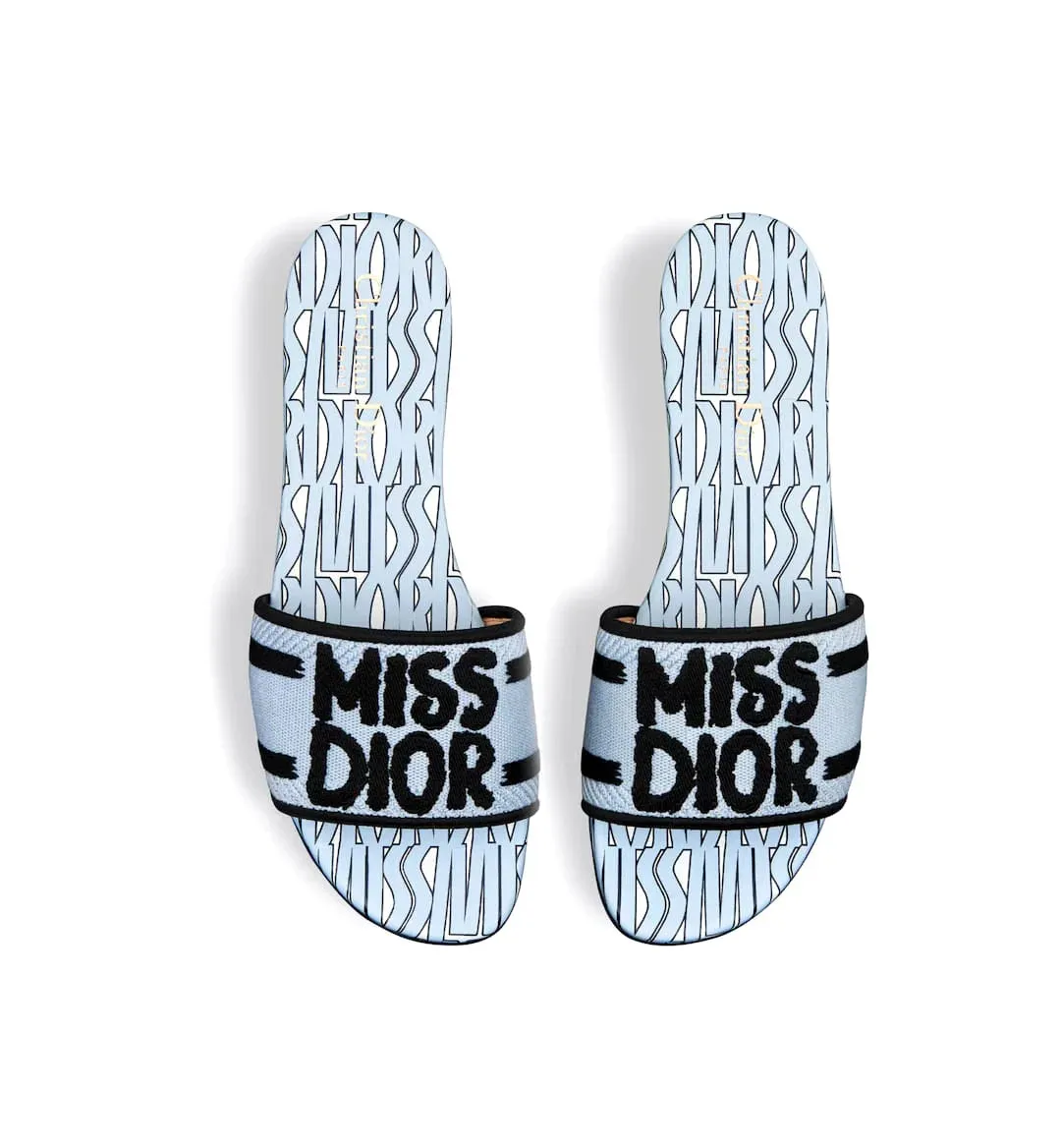 MISS DIOR DWAY SLIDES - BLUE