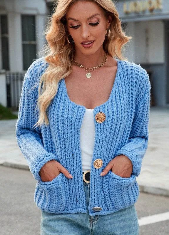 Miss Sparkling Cropped Knit Cardigan