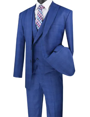 Modern Fit Men Suit MV2W-1-Blue