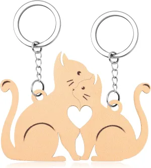 MOOGEEN Couple Gifts Cute Keychain Couples Matching Keychain Gifts for Boyfriend Girlfriend Couple Gift