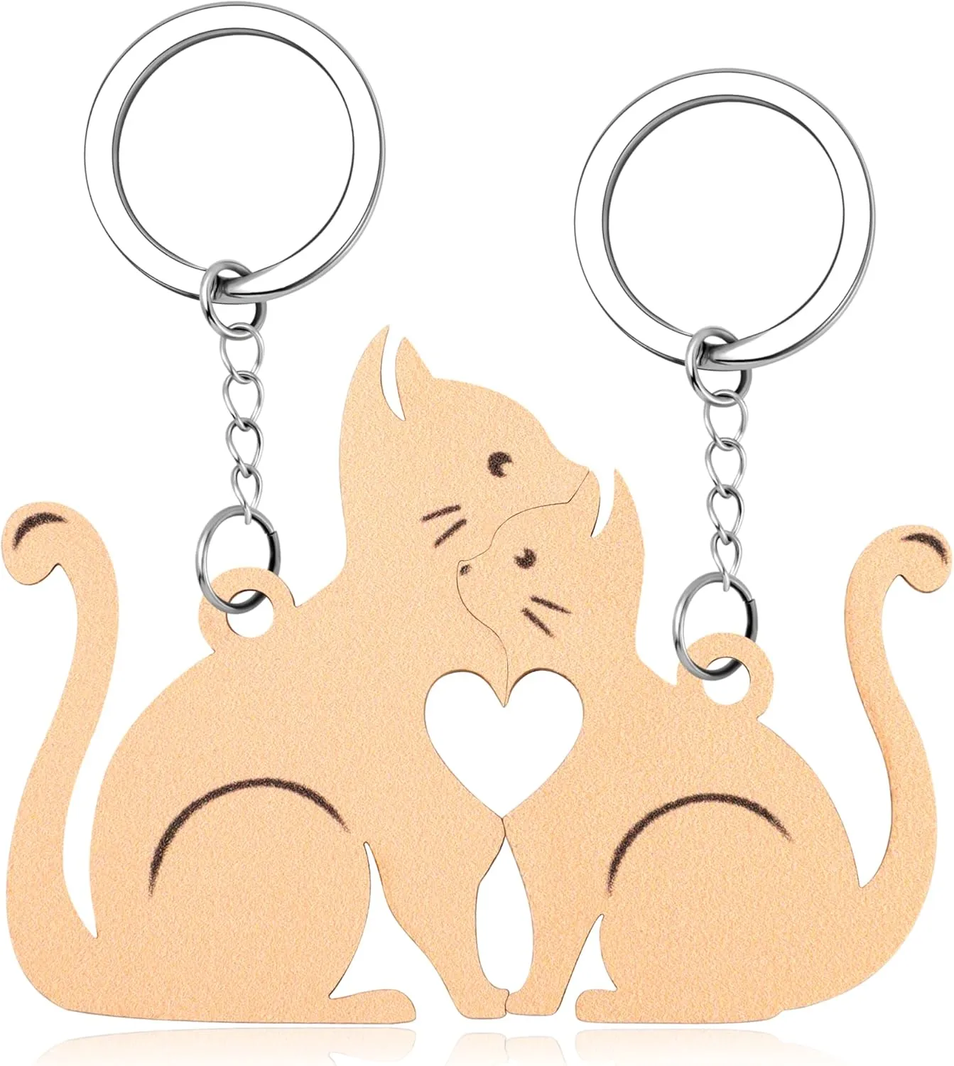 MOOGEEN Couple Gifts Cute Keychain Couples Matching Keychain Gifts for Boyfriend Girlfriend Couple Gift