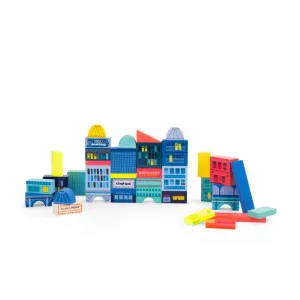 Moulin Roty Avenue du Moulin City Building Blocks, 45 pcs.