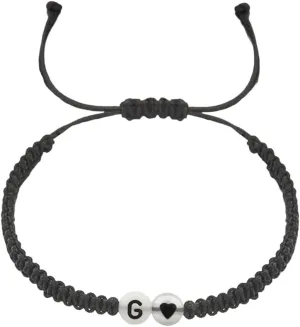 New 2025 Unisex 26 Letters Initial Heart Bracelets For Lovers A-Z Letter Luminous Personalized Name Bangles Women Men Friendship Decoration Jewelry Luxury Accessories Trendy For Women And Men