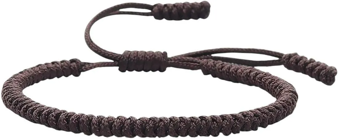 New 2025 Unisex Tibetan Couple Bracelet Lucky Red String Handwoven Knots Men Women Bracelets&Bangles Prayer Rope Best Friend Jewelry Findings Fashion Trendy Accessories Creative Gift For And