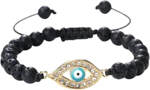 New 2025 Unisex Turkish Pendant Bracelet Lucky Natural Stone Beads Chain Handmade Bangles Prayer Jewelry Findings Friend Couple Gift Fashion Trendy Accessories Creative For Women And Men