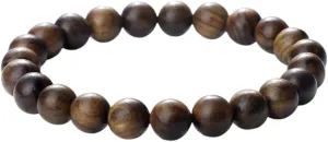New 2026 Unisex 6/8 10Mm Arborvitae Wooden Beads Bracelet Black Flower Pear Aroma Elastic Bangles Women Men Prayer Lucky Buddhism Buddha Jewelry Fashion Trendy Accessories Creative Gift For And