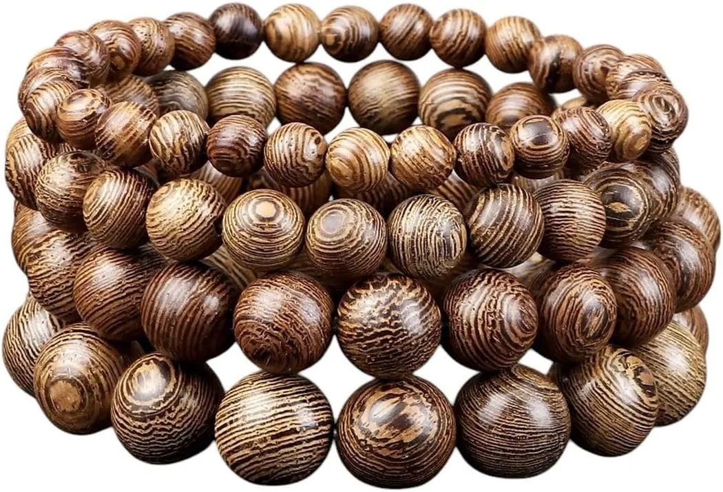 New 2026 Unisex Hot Men Prayer Bracelets 6 8 10 12 Mm Natural Wood Beads Stretch&Bangles Women Wooden Yoga Meditation Jewelry Findings Fashion Trendy Accessories Creative Gift For Women And Men