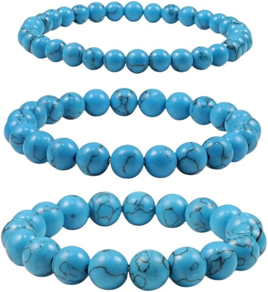 New 2026 Unisex Hot Natural Stone Bracelet Charm Blue Green Beads Buddha Prayer Strand Bracelets Bangles Fashion Stretch Jewelry Findings Gifts 6/8/10Mm Trendy Accessories For Women And Men Men